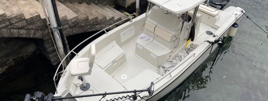 Fishing by Boat on Lake Como