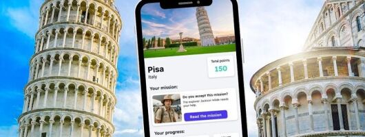 Pisa Exploration Game and City Tour on your Phone