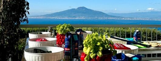 Pizza School with Nino overlooking Vesuvius in Sorrento