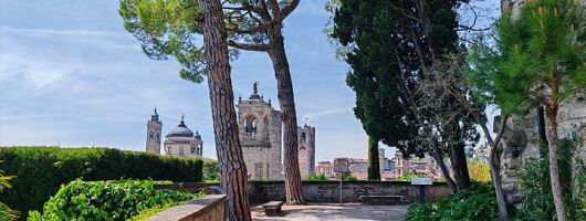 Guided tour of the upper city of Bergamo with French-speaking guide