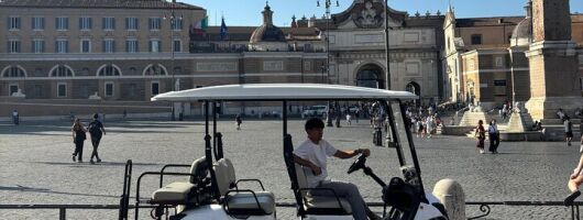 Rome: 3-Hour Private Golf Cart Tour with Food Tasting