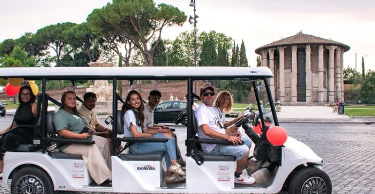 Rome Eco-Friendly Golf Cart Historical Tour