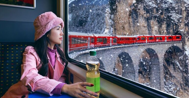 Milan to Alps Bernina Red Train Adventure