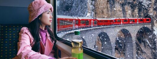 St Moritz & Swiss Alps Day Trip with Bernina Red Train from Milan