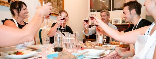 Typical Dining & Cooking Demo at Local's Home in Rome