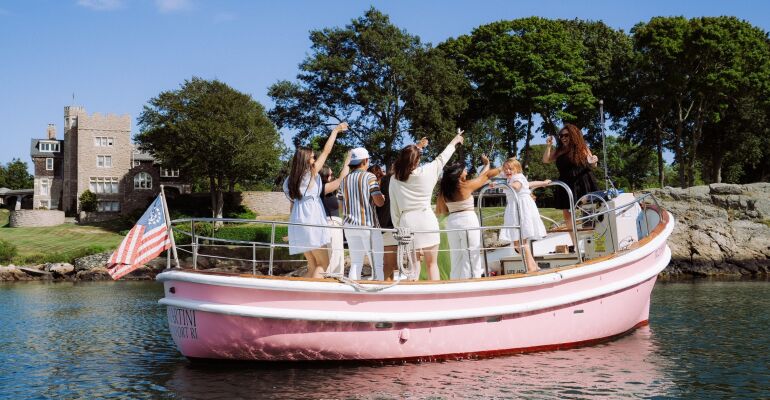 Newport Private Pink-Hulled Harbor Cruise from $875